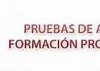 CURSO 2024-2025: PRUEBAS DE ACCESO A FORMACIÓN PROFESIONAL